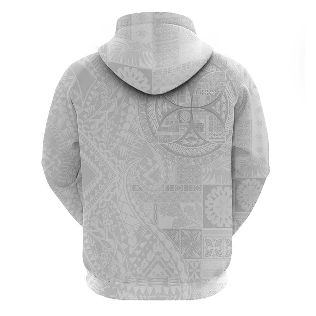 Samoan Culture-Lotu Tamaiti Zip Hoodie Siapo and Polynesian Art Tattoos LT03 - Polynesian Pride