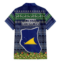 Tokelau Christmas Family Matching Mermaid Dress and Hawaiian Shirt Coat of Arms and Map Beautiful Merry Xmas Snowflake LT03 - Polynesian Pride