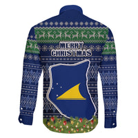 Tokelau Christmas Family Matching Summer Maxi Dress and Hawaiian Shirt Coat of Arms and Map Beautiful Merry Xmas Snowflake LT03 - Polynesian Pride