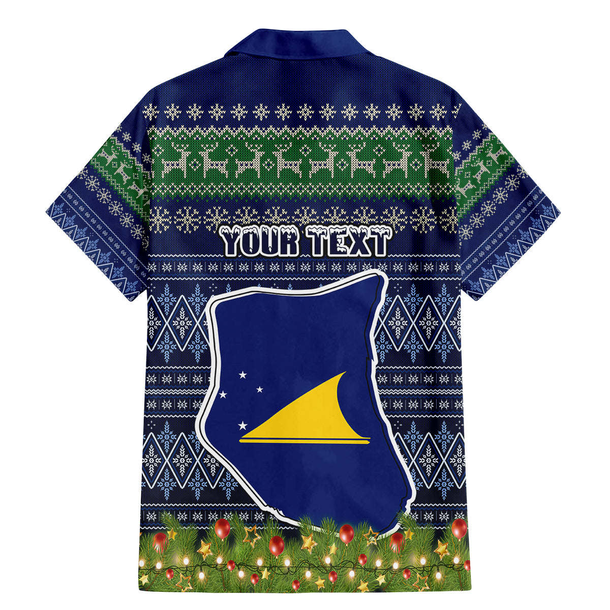Personalised Tokelau Christmas Family Matching Mermaid Dress and Hawaiian Shirt Coat of Arms and Map Beautiful Merry Xmas Snowflake LT03 - Polynesian Pride