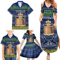 Personalised Tokelau Christmas Family Matching Summer Maxi Dress and Hawaiian Shirt Coat of Arms and Map Beautiful Merry Xmas Snowflake LT03 - Polynesian Pride