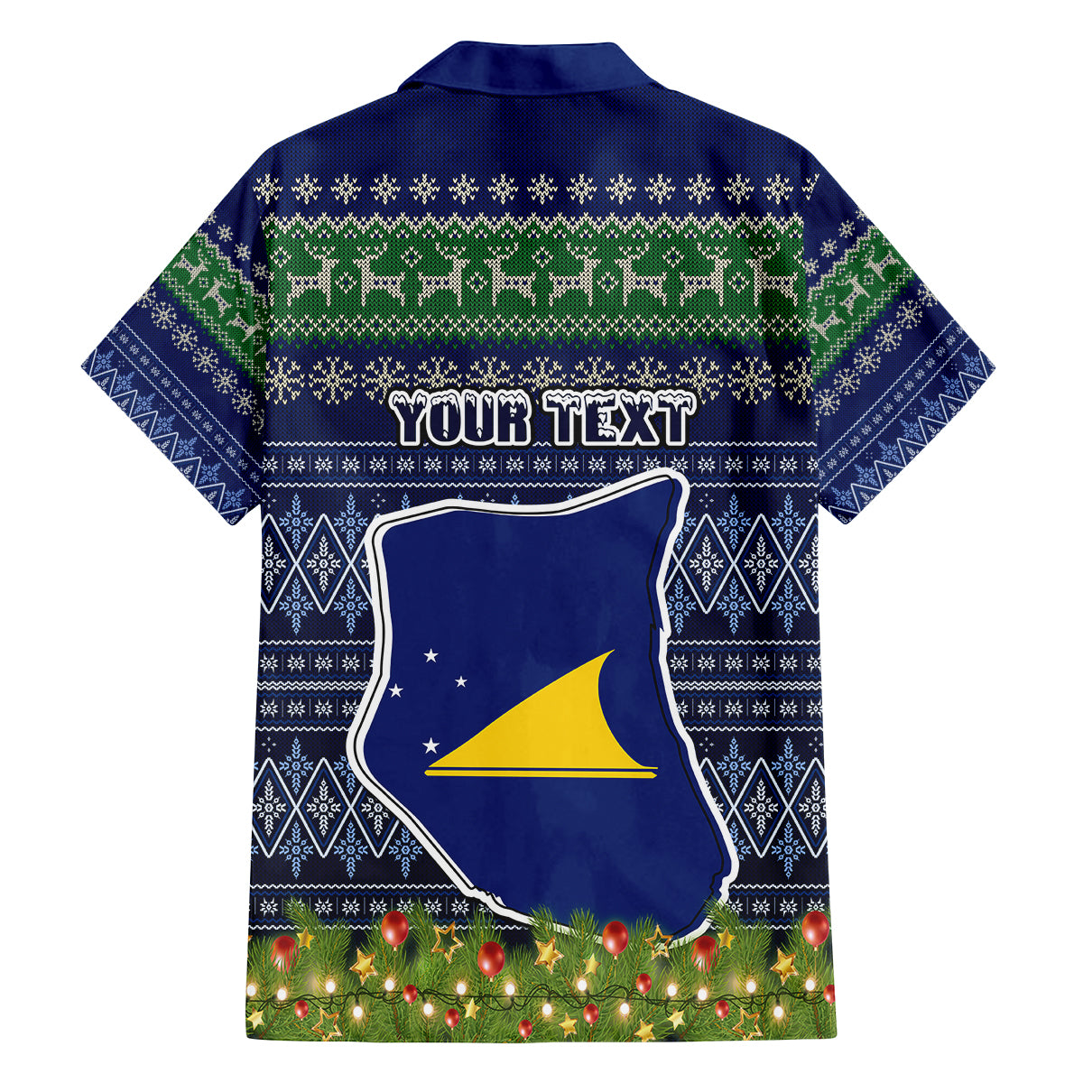 Personalised Tokelau Christmas Family Matching Tank Maxi Dress and Hawaiian Shirt Coat of Arms and Map Beautiful Merry Xmas Snowflake LT03 - Polynesian Pride