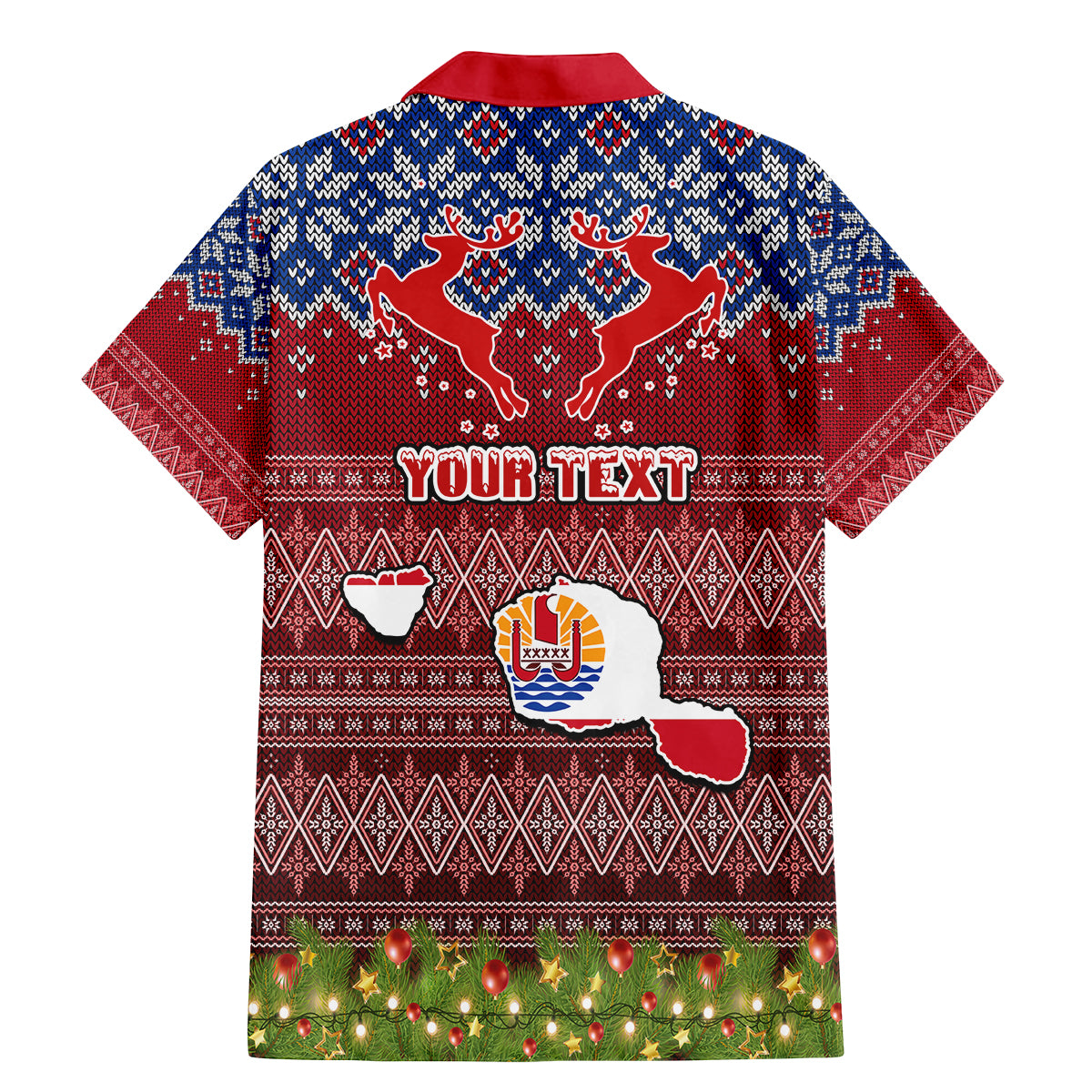 Personalised French Polynesia Christmas Family Matching Mermaid Dress and Hawaiian Shirt Coat of Arms and Map Beautiful Merry Xmas Snowflake LT03 - Polynesian Pride