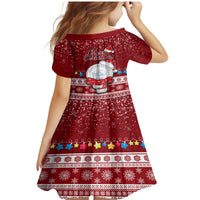Palau Christmas Family Matching Mermaid Dress and Hawaiian Shirt Snowman and Palau Coat of Arms Maori Tribal Xmas Style LT03 - Polynesian Pride