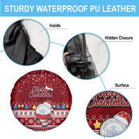 Palau Christmas Spare Tire Cover Snowman and Palau Coat of Arms Maori Tribal Xmas Style LT03 - Polynesian Pride