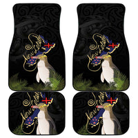 New Zealand Hoiho Car Mats Maori Art Tattoo and Silver Fern LT03 - Polynesian Pride