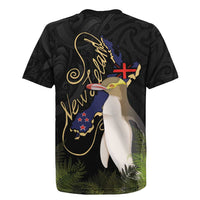 New Zealand Hoiho Rugby Jersey Maori Art Tattoo and Silver Fern LT03 - Polynesian Pride