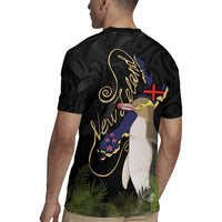 New Zealand Hoiho Rugby Jersey Maori Art Tattoo and Silver Fern LT03 - Polynesian Pride