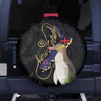 New Zealand Hoiho Spare Tire Cover Maori Art Tattoo and Silver Fern LT03 - Polynesian Pride