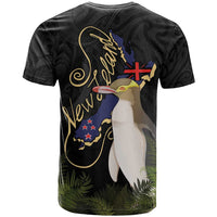 New Zealand Hoiho T Shirt Maori Art Tattoo and Silver Fern LT03 - Polynesian Pride