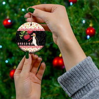 New Zealand Merry Christmas Ceramic Ornament Hoiho Xmas - Haka Dance and Pohutukawa LT03 - Polynesian Pride
