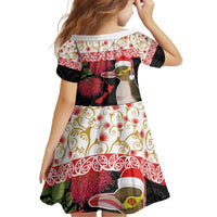 New Zealand Merry Christmas Family Matching Off The Shoulder Long Sleeve Dress and Hawaiian Shirt Hoiho Xmas - Haka Dance and Pohutukawa LT03 - Polynesian Pride