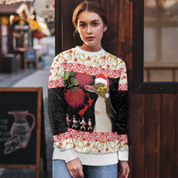New Zealand Merry Christmas Ugly Christmas Sweater Hoiho Xmas - Haka Dance and Pohutukawa LT03 - Polynesian Pride