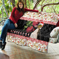 New Zealand Merry Christmas Quilt Hoiho Xmas - Haka Dance and Pohutukawa LT03 - Polynesian Pride