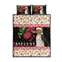 New Zealand Merry Christmas Quilt Bed Set Hoiho Xmas - Haka Dance and Pohutukawa LT03 - Polynesian Pride