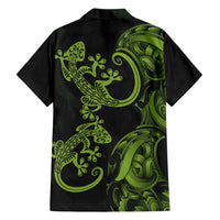 New Zealand Gecko Maori Art Tattoo Family Matching Puletasi and Hawaiian Shirt LT03 - Polynesian Pride