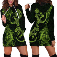 New Zealand Gecko Maori Art Tattoo Hoodie Dress LT03 - Polynesian Pride