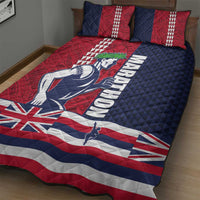 Honolulu Running 2024 Quilt Bed Set Marathon Competition Hula Runner and Kakau Art Tattoo LT03 - Polynesian Pride