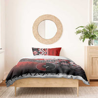 Personalised Aotearoa and Tonga Together Bedding Set Manaia and Tongan Tribal Cross - Taniko and Ngatu Art Tattoo LT03 - Polynesian Pride