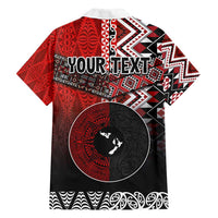 Personalised Aotearoa and Tonga Together Family Matching Summer Maxi Dress and Hawaiian Shirt Manaia and Tongan Tribal Cross - Taniko and Ngatu Art Tattoo LT03 - Polynesian Pride
