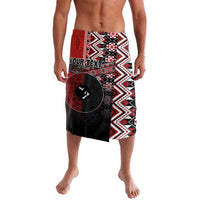 Personalised Aotearoa and Tonga Together Lavalava Manaia and Tongan Tribal Cross - Taniko and Ngatu Art Tattoo LT03 Red - Polynesian Pride