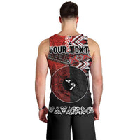 Personalised Aotearoa and Tonga Together Men Tank Top Manaia and Tongan Tribal Cross - Taniko and Ngatu Art Tattoo LT03 - Polynesian Pride