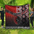 Personalised Aotearoa and Tonga Together Quilt Manaia and Tongan Tribal Cross - Taniko and Ngatu Art Tattoo