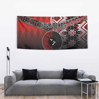 Personalised Aotearoa and Tonga Together Tapestry Manaia and Tongan Tribal Cross - Taniko and Ngatu Art Tattoo LT03 - Polynesian Pride