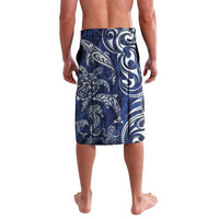 New Zealand Connecting with Seas Lavalava Maori Tribal and Sea Animals Tattoo - White Glass Style LT03 - Polynesian Pride