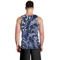 New Zealand Connecting with Seas Men Tank Top Maori Tribal and Sea Animals Tattoo - White Glass Style LT03 - Polynesian Pride