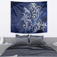 New Zealand Connecting with Seas Tapestry Maori Tribal and Sea Animals Tattoo - White Glass Style LT03 - Polynesian Pride