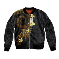Polynesian Spiral Tribal Tattoo Bomber Jacket Golden Color LT03 Unisex Yellow - Polynesian Pride