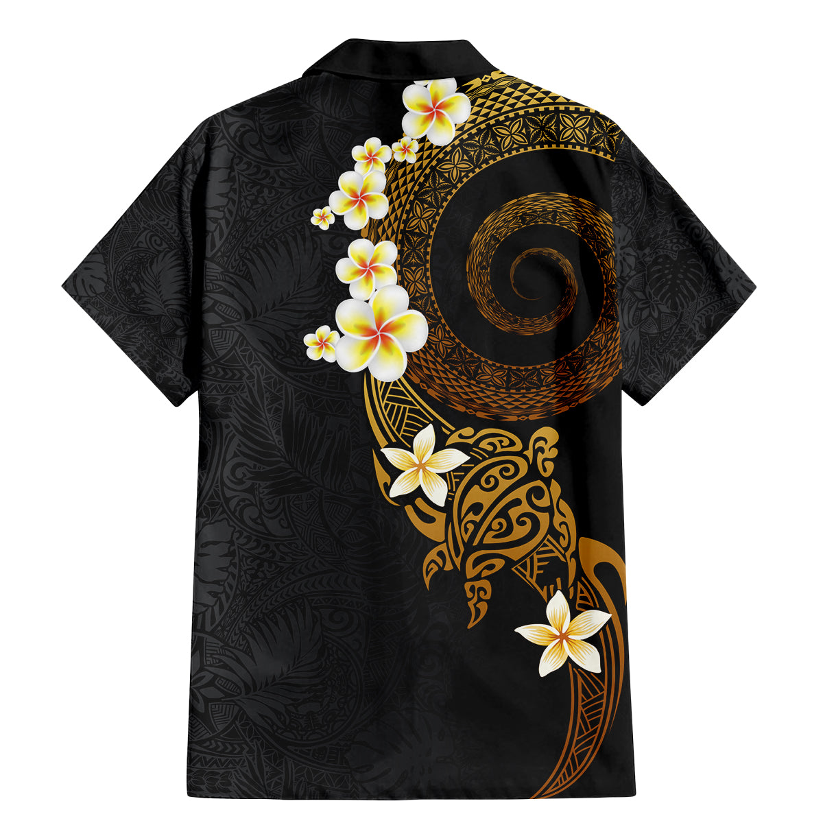 Polynesian Spiral Tribal Tattoo Family Matching Mermaid Dress and Hawaiian Shirt Golden Color LT03 - Polynesian Pride