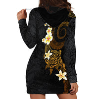 Polynesian Spiral Tribal Tattoo Hoodie Dress Golden Color LT03 - Polynesian Pride