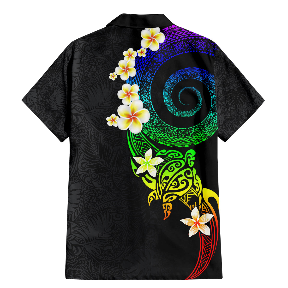 Polynesian Spiral Tribal Tattoo Family Matching Mermaid Dress and Hawaiian Shirt Fanciful Color LT03 - Polynesian Pride