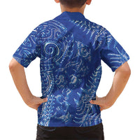 New Zealand Sea Animals Hawaiian Shirt with Maori Koru Tribal Tattoo and Silver Ferns Aquatic Style LT03 - Polynesian Pride