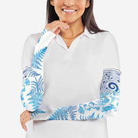 New Zealand Sea Animals Arm Sleeves with Maori Koru Tribal Tattoo and Silver Ferns Galaxy Style LT03 - Polynesian Pride