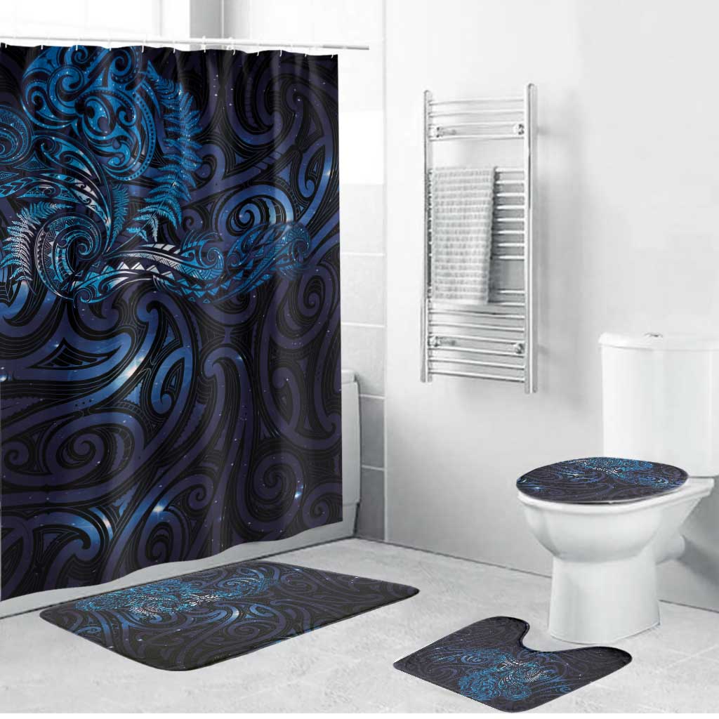 New Zealand New Year-Matariki Bathroom Set Aotearoa Maori Tattoo Galaxy Sky