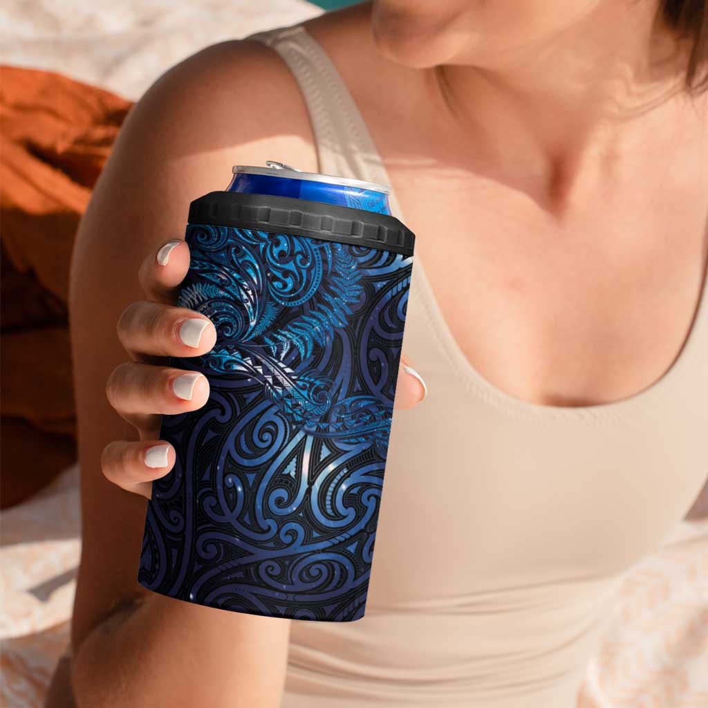 New Zealand New Year-Matariki 4 in 1 Can Cooler Tumbler Aotearoa Maori Tattoo Galaxy Sky LT03 - Polynesian Pride