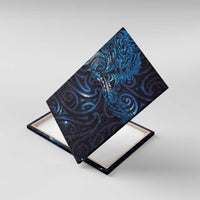 New Zealand New Year-Matariki Canvas Wall Art Aotearoa Maori Tattoo Galaxy Sky LT03 With Frame Multicolor - Polynesian Pride