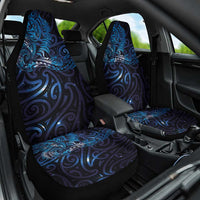 New Zealand New Year-Matariki Car Seat Cover Aotearoa Maori Tattoo Galaxy Sky LT03 One Size Multicolor - Polynesian Pride