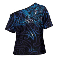 New Zealand New Year-Matariki Cross Shoulder Shirt Aotearoa Maori Tattoo Galaxy Sky LT03 - Polynesian Pride
