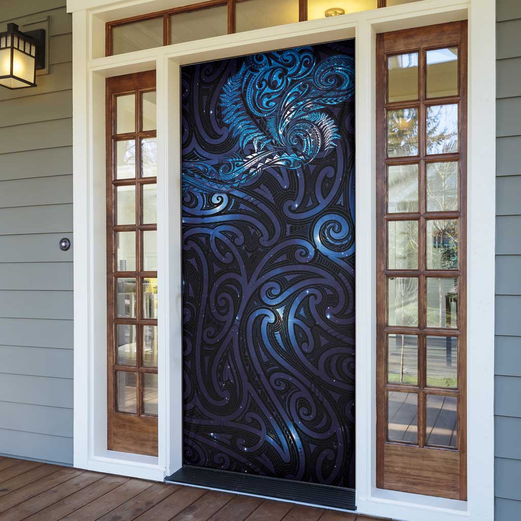 New Zealand New Year-Matariki Door Cover Aotearoa Maori Tattoo Galaxy Sky LT03 - Polynesian Pride