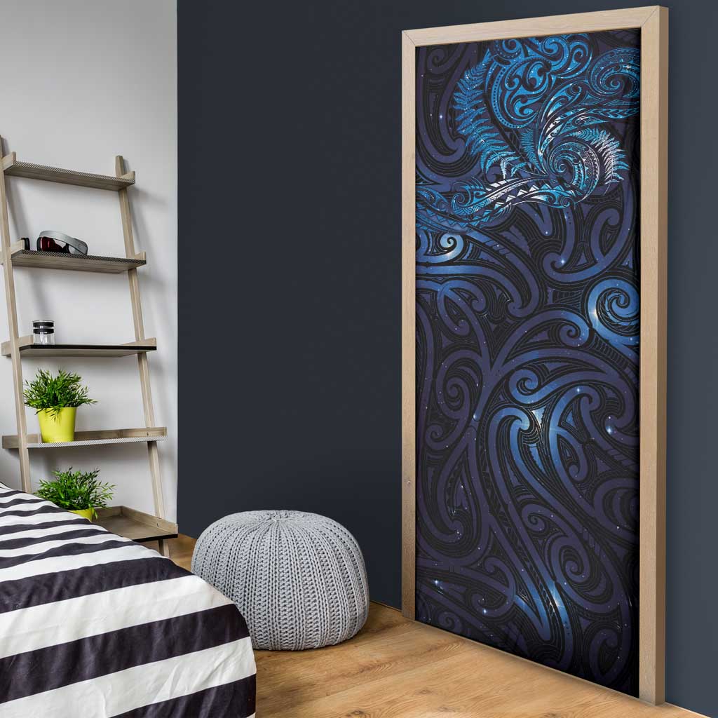 New Zealand New Year-Matariki Door Cover Aotearoa Maori Tattoo Galaxy Sky LT03 - Polynesian Pride