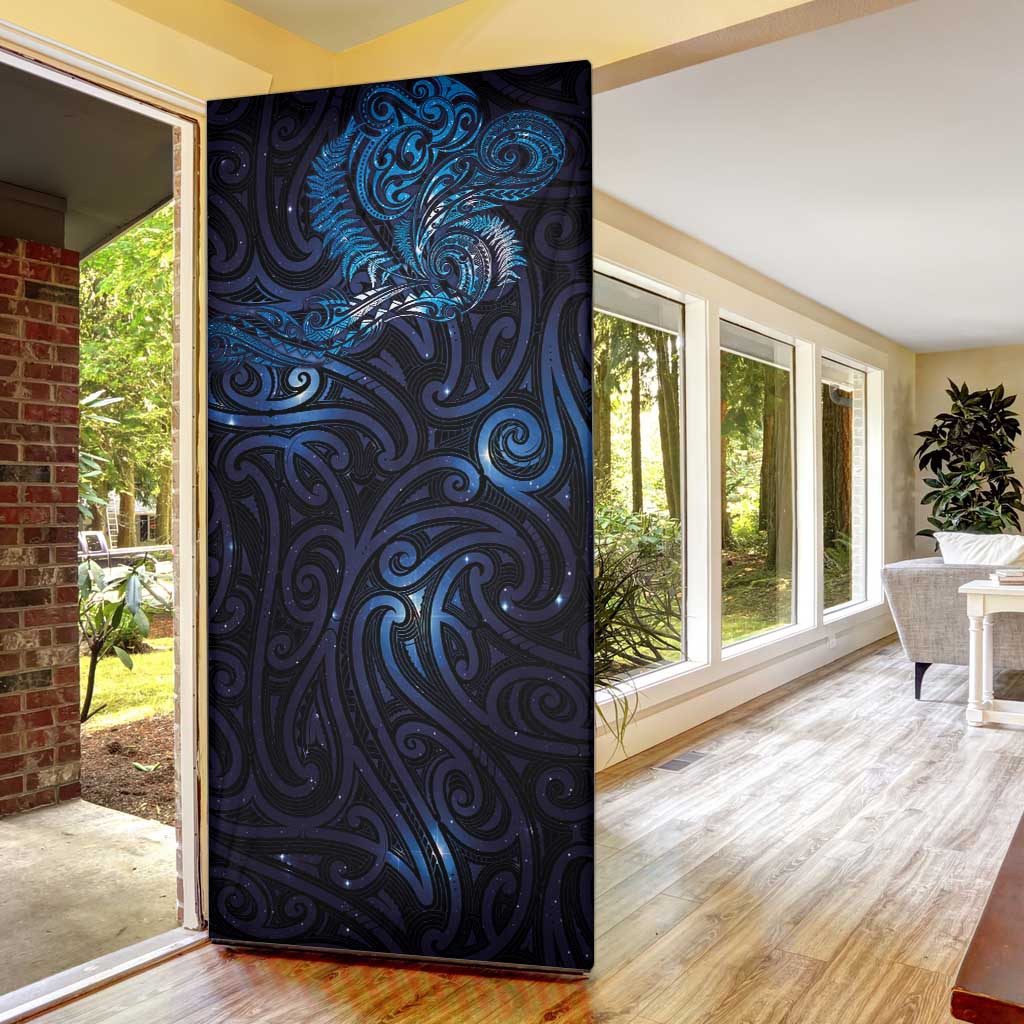 New Zealand New Year-Matariki Door Cover Aotearoa Maori Tattoo Galaxy Sky LT03 - Polynesian Pride