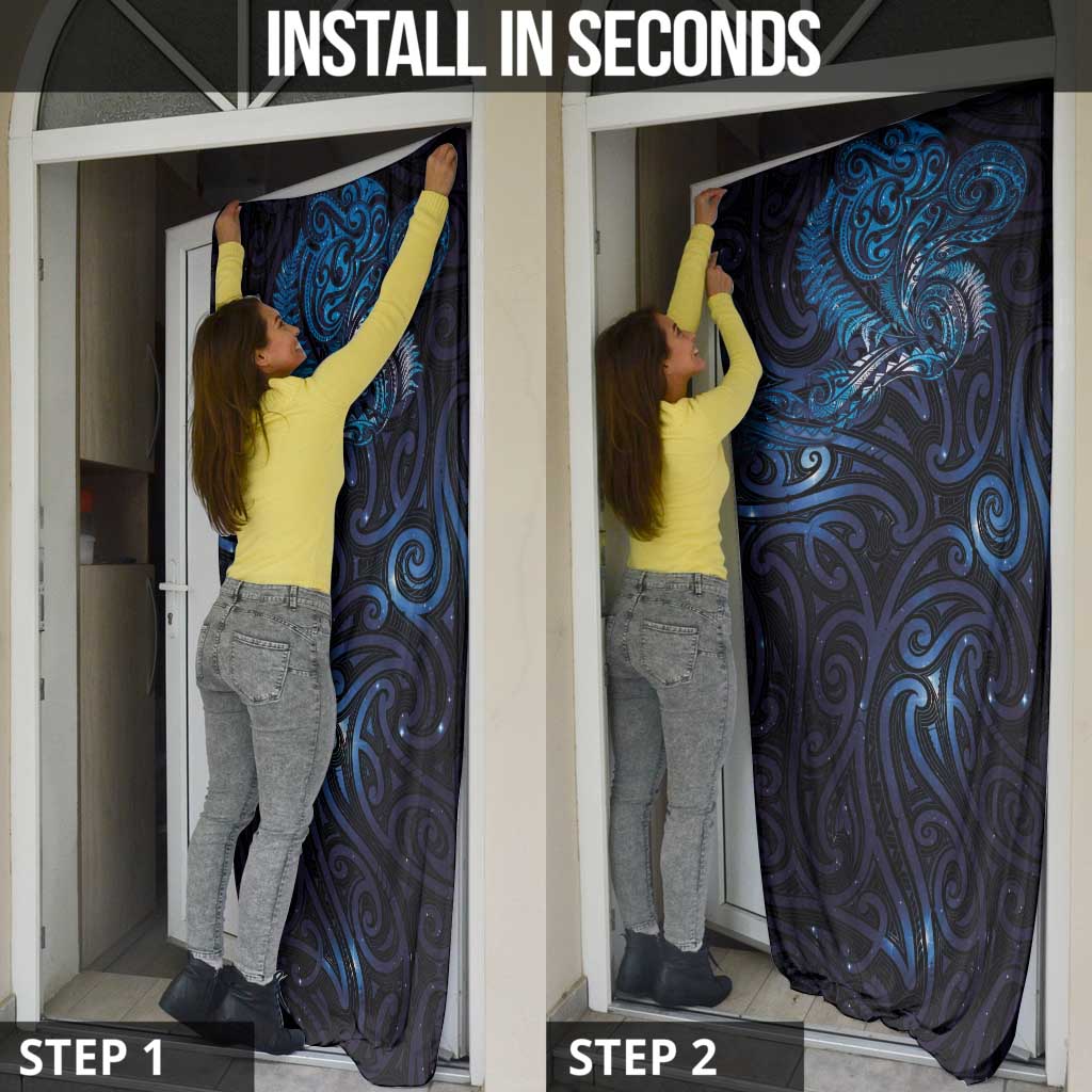 New Zealand New Year-Matariki Door Cover Aotearoa Maori Tattoo Galaxy Sky LT03 - Polynesian Pride
