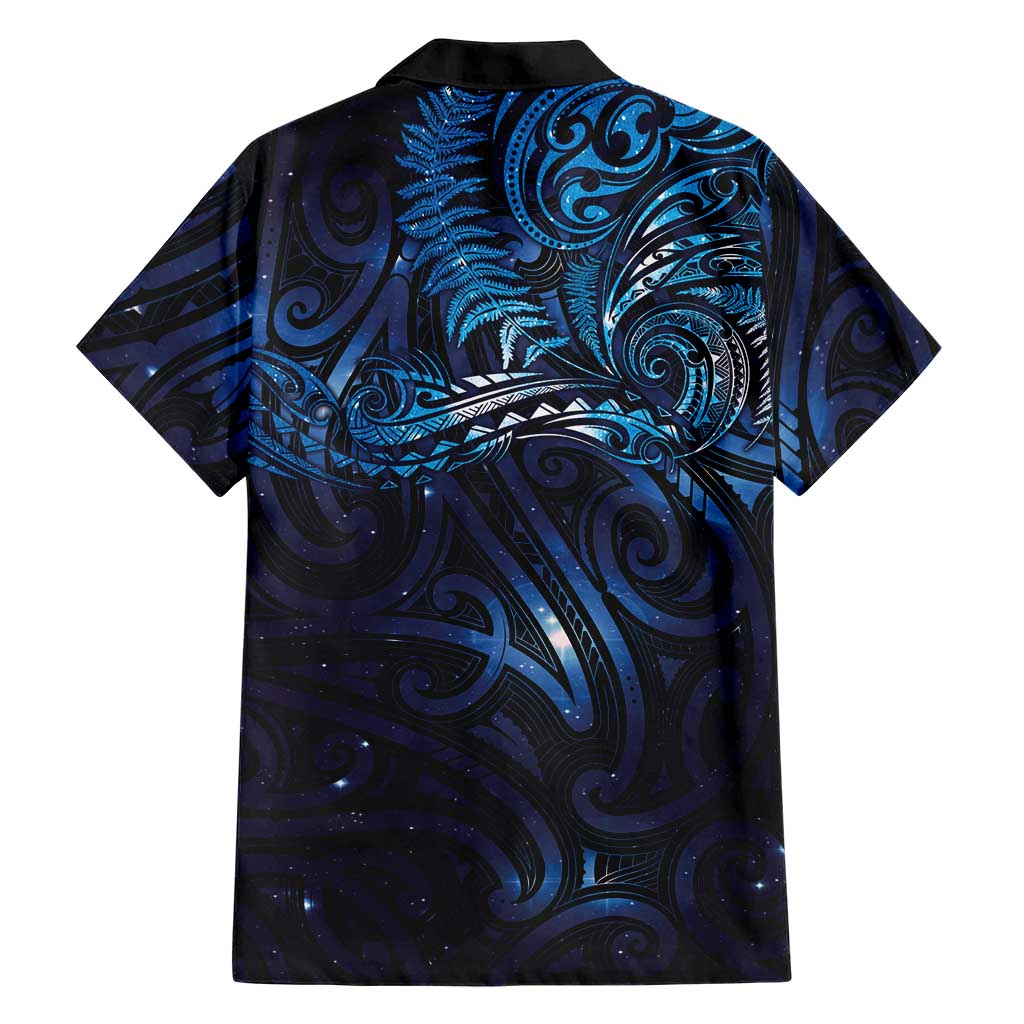 New Zealand New Year-Matariki Family Matching Off Shoulder Maxi Dress and Hawaiian Shirt Aotearoa Maori Tattoo Galaxy Sky LT03 - Polynesian Pride
