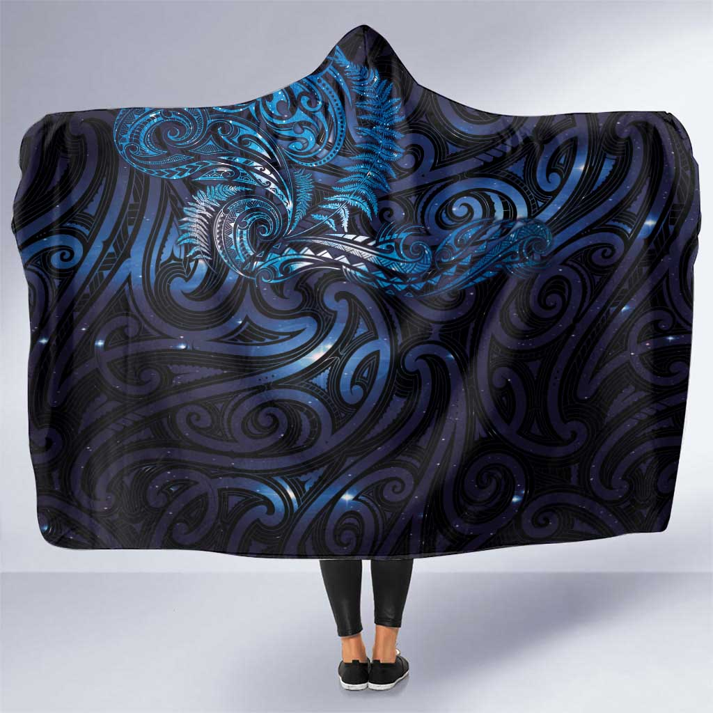 New Zealand New Year-Matariki Hooded Blanket Aotearoa Maori Tattoo Galaxy Sky LT03 One Size Multicolor - Polynesian Pride