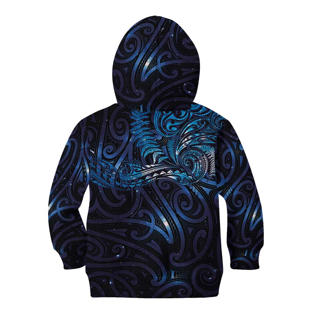 New Zealand New Year-Matariki Kid Hoodie Aotearoa Maori Tattoo Galaxy Sky LT03 - Polynesian Pride