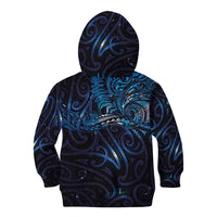 New Zealand New Year-Matariki Kid Hoodie Aotearoa Maori Tattoo Galaxy Sky LT03 - Polynesian Pride